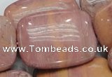 CRC84 15.5 inches 30*40mm rectangle rhodochrosite gemstone beads