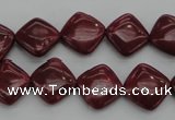 CRC840 15.5 inches 12*12mm diamond Brazilian rhodochrosite beads