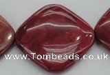 CRC843 15.5 inches 40*40mm diamond Brazilian rhodochrosite beads