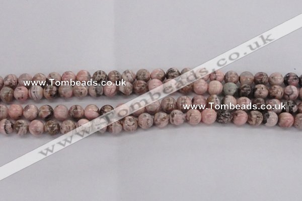 CRC903 15.5 inches 8mm round natural rhodochrosite beads