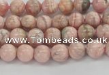 CRC921 15.5 inches 6mm round natural rhodochrosite beads