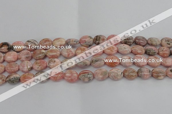 CRC930 15.5 inches 8*12mm oval natural rhodochrosite beads