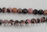 CRD01 15.5 inches 6mm round natural rhodonite gemstone beads