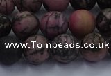 CRD26 15.5 inches 10mm round matte rhodonite beads wholesale