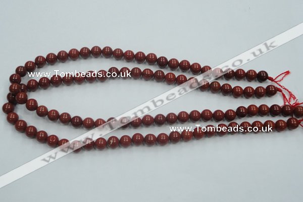 CRE01 16 inches 8mm round natural red jasper beads wholesale