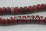 CRE05 16 inches 5*8mm rondelle natural red jasper beads wholesale