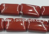 CRE17 16 inches 18*25mm rectangle natural red jasper beads wholesale