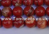 CRE303 15.5 inches 10mm round red jasper beads wholesale