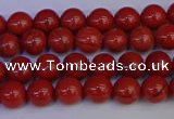 CRE310 15.5 inches 4mm round red jasper beads wholesale