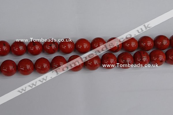 CRE315 15.5 inches 14mm round red jasper beads wholesale