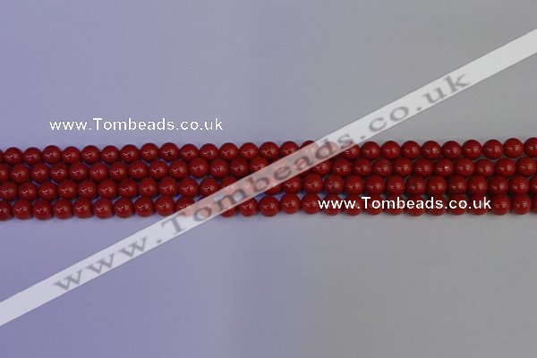 CRE320 15.5 inches 4mm round red jasper beads wholesale