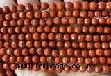 CRE384 15 inches 6mm faceted round red jasper beads wholesale