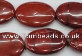 CRE51 15.5 inches 22*30mm oval red jasper beads wholesale