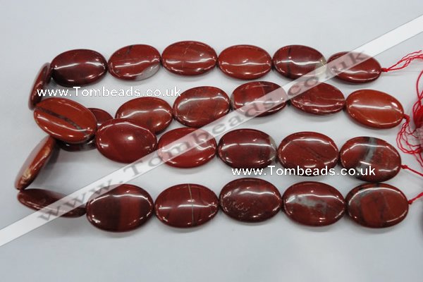 CRE51 15.5 inches 22*30mm oval red jasper beads wholesale