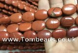 CRE64 15.5 inches 13*18mm oval red jasper beads wholesale