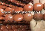 CRE65 15.5 inches 18*25mm - 20*25mm oval red jasper beads wholesale