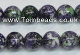 CRF05 15.5 inches 12mm round dyed rain flower stone beads wholesale