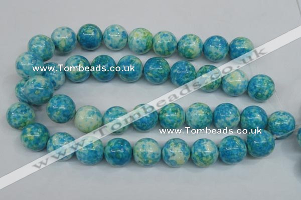 CRF108 15.5 inches 20mm round dyed rain flower stone beads wholesale