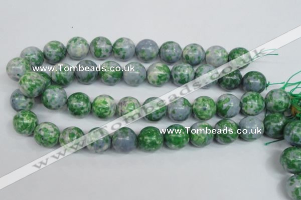 CRF157 15.5 inches 18mm round dyed rain flower stone beads wholesale