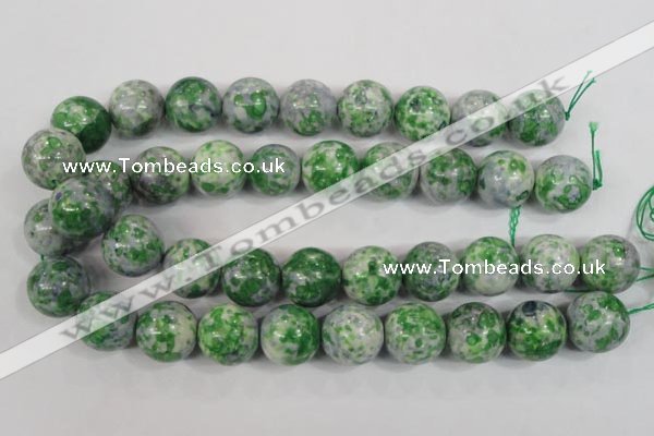 CRF158 15.5 inches 20mm round dyed rain flower stone beads wholesale