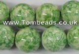 CRF187 15.5 inches 18mm round dyed rain flower stone beads wholesale