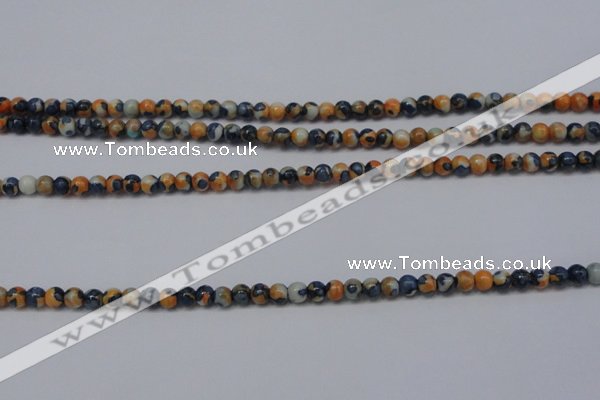 CRF272 15.5 inches 3mm round dyed rain flower stone beads