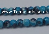 CRF274 15.5 inches 3mm round dyed rain flower stone beads