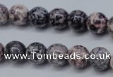 CRF283 15.5 inches 10mm round dyed rain flower stone beads