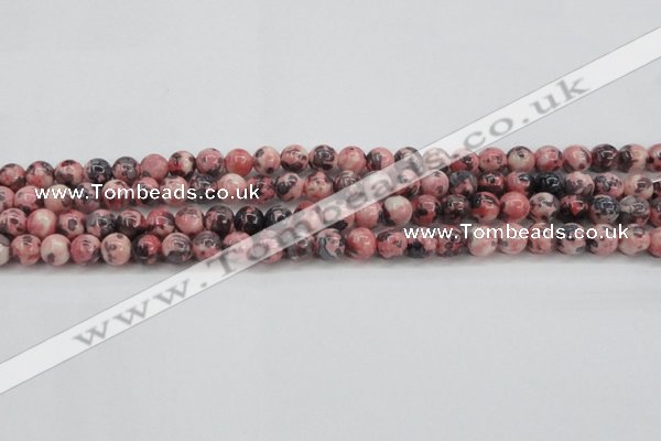 CRF301 15.5 inches 6mm round dyed rain flower stone beads wholesale