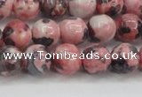 CRF303 15.5 inches 10mm round dyed rain flower stone beads wholesale