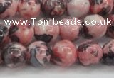 CRF304 15.5 inches 12mm round dyed rain flower stone beads wholesale