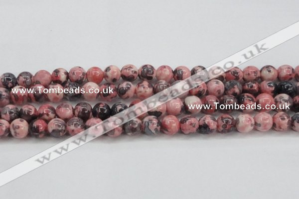 CRF305 15.5 inches 14mm round dyed rain flower stone beads wholesale