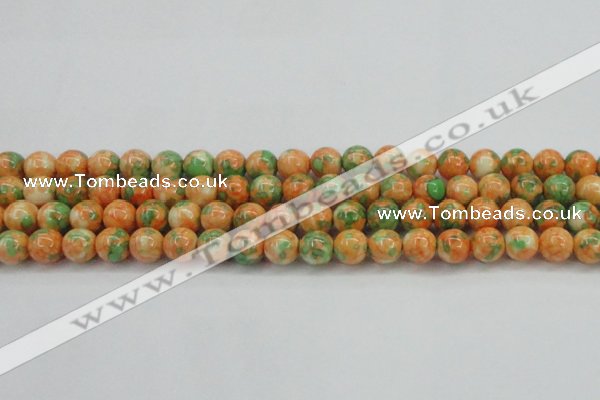 CRF311 15.5 inches 12mm round dyed rain flower stone beads wholesale