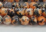 CRF323 15.5 inches 8mm round dyed rain flower stone beads wholesale