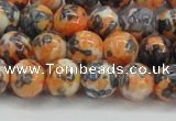 CRF324 15.5 inches 10mm round dyed rain flower stone beads wholesale