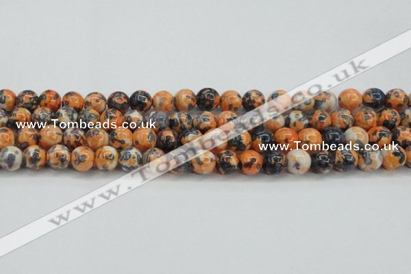 CRF325 15.5 inches 12mm round dyed rain flower stone beads wholesale