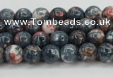 CRF329 15.5 inches 6mm round dyed rain flower stone beads wholesale