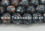 CRF333 15.5 inches 14mm round dyed rain flower stone beads wholesale