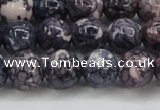 CRF339 15.5 inches 12mm round dyed rain flower stone beads wholesale