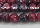 CRF346 15.5 inches 12mm round dyed rain flower stone beads wholesale