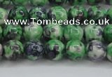 CRF350 15.5 inches 6mm round dyed rain flower stone beads wholesale