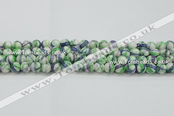 CRF390 15.5 inches 12mm round dyed rain flower stone beads wholesale