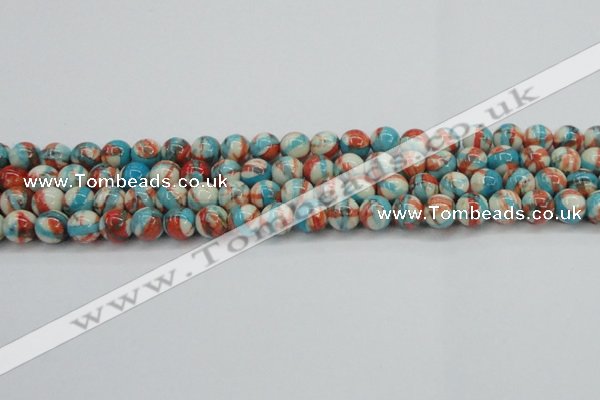 CRF400 15.5 inches 8mm round dyed rain flower stone beads wholesale