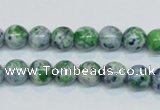 CRF44 15.5 inches 8mm round dyed rain flower stone beads wholesale