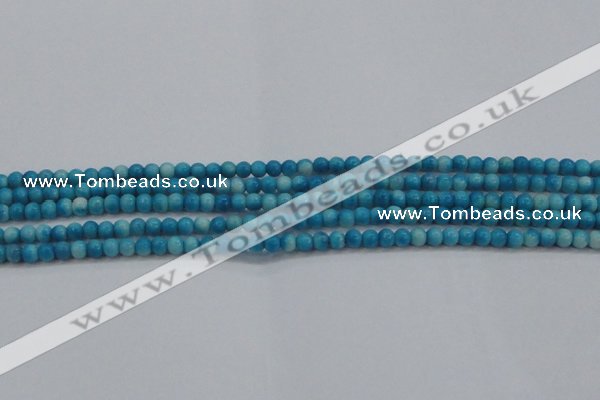 CRF440 15.5 inches 3mm round dyed rain flower stone beads wholesale