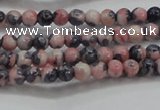 CRF445 15.5 inches 3mm round dyed rain flower stone beads wholesale