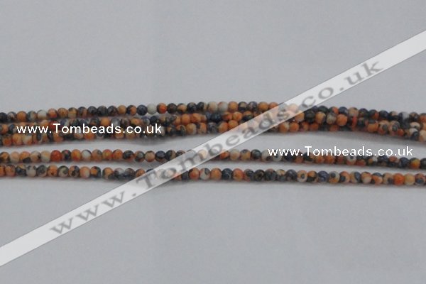 CRF446 15.5 inches 3mm round dyed rain flower stone beads wholesale