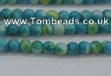 CRF451 15.5 inches 3mm round dyed rain flower stone beads wholesale