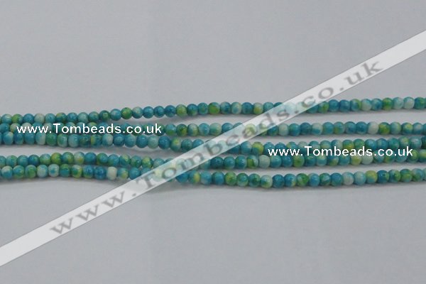 CRF451 15.5 inches 3mm round dyed rain flower stone beads wholesale