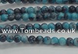 CRF452 15.5 inches 3mm round dyed rain flower stone beads wholesale